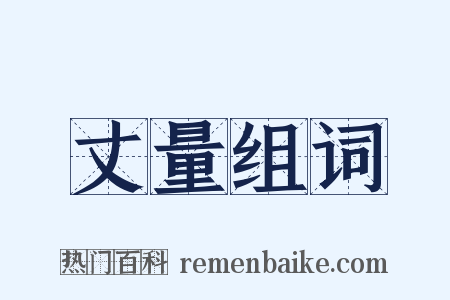 丈量组词是什么意思的图片